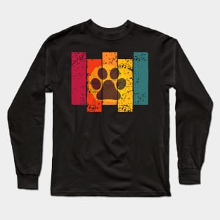 Colourful dog paw Long Sleeve T-Shirt